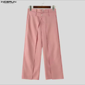 Pantalon rose double taille, devant